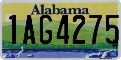 AL license plate 1AG4275