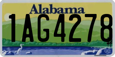 AL license plate 1AG4278