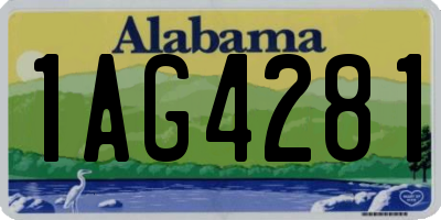 AL license plate 1AG4281