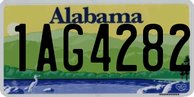 AL license plate 1AG4282