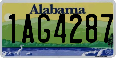 AL license plate 1AG4287