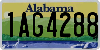 AL license plate 1AG4288