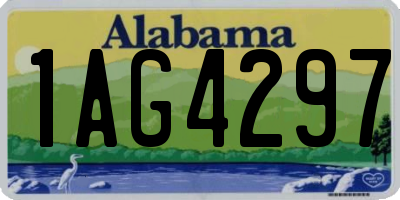 AL license plate 1AG4297
