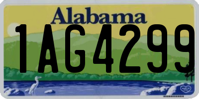 AL license plate 1AG4299