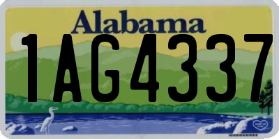 AL license plate 1AG4337