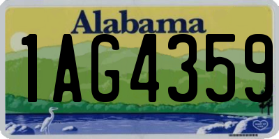 AL license plate 1AG4359