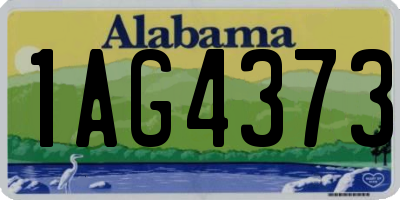 AL license plate 1AG4373