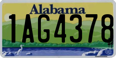 AL license plate 1AG4378