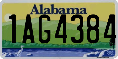 AL license plate 1AG4384