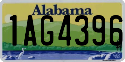 AL license plate 1AG4396