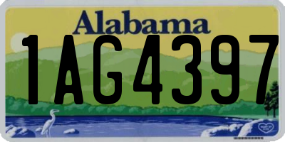 AL license plate 1AG4397
