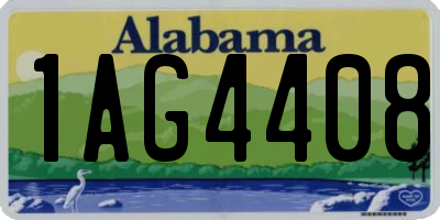 AL license plate 1AG4408