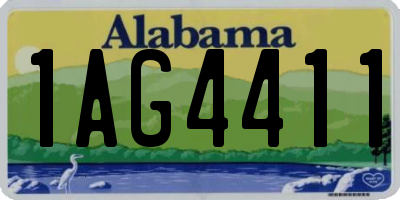 AL license plate 1AG4411