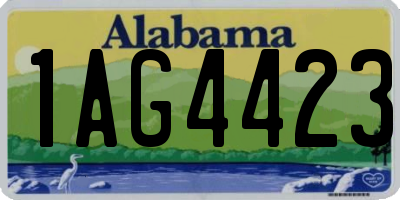 AL license plate 1AG4423