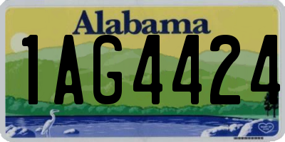 AL license plate 1AG4424