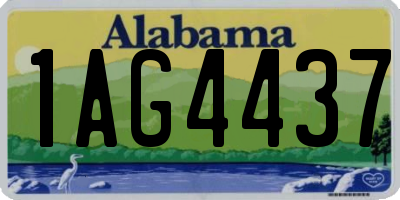 AL license plate 1AG4437