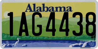 AL license plate 1AG4438