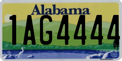 AL license plate 1AG4444