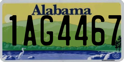 AL license plate 1AG4467