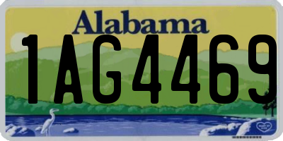 AL license plate 1AG4469