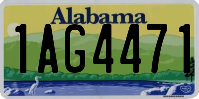 AL license plate 1AG4471