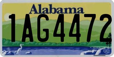 AL license plate 1AG4472