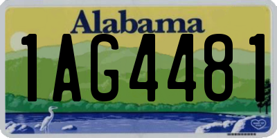 AL license plate 1AG4481