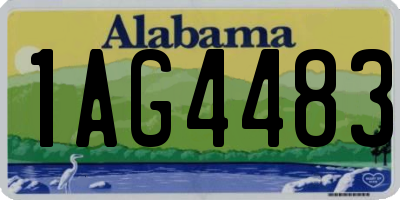 AL license plate 1AG4483