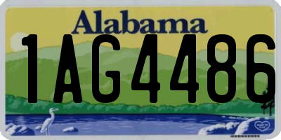 AL license plate 1AG4486