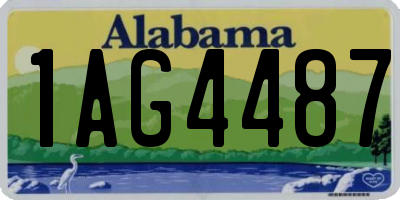AL license plate 1AG4487