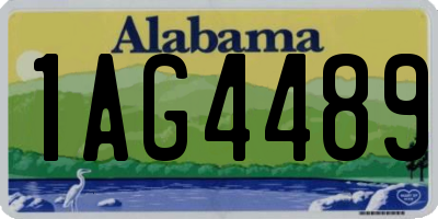 AL license plate 1AG4489