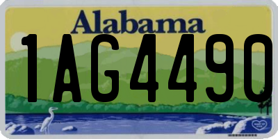 AL license plate 1AG4490
