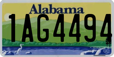 AL license plate 1AG4494