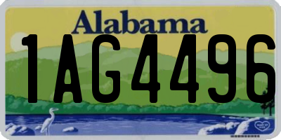 AL license plate 1AG4496