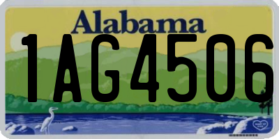 AL license plate 1AG4506