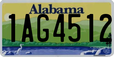 AL license plate 1AG4512