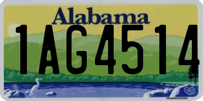 AL license plate 1AG4514