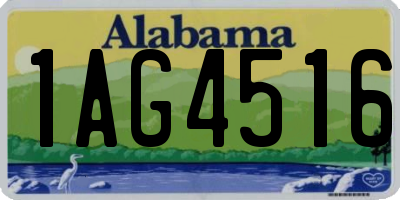 AL license plate 1AG4516