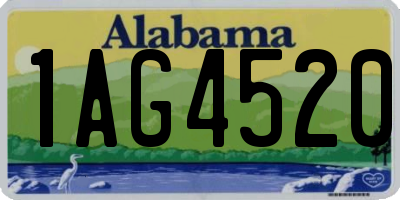 AL license plate 1AG4520