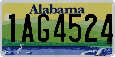 AL license plate 1AG4524