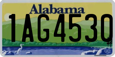 AL license plate 1AG4530
