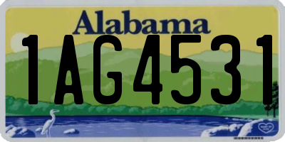 AL license plate 1AG4531