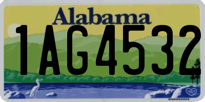 AL license plate 1AG4532