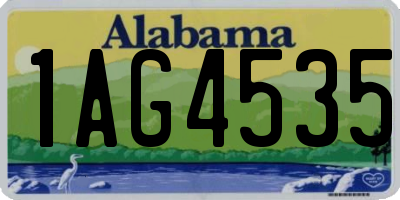 AL license plate 1AG4535