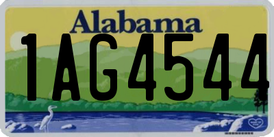 AL license plate 1AG4544