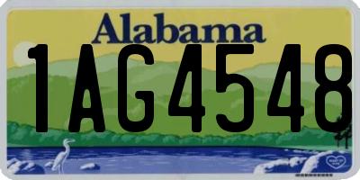 AL license plate 1AG4548