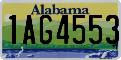 AL license plate 1AG4553