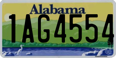 AL license plate 1AG4554