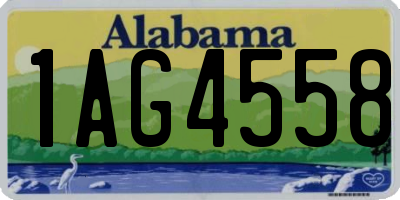 AL license plate 1AG4558