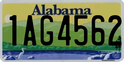 AL license plate 1AG4562